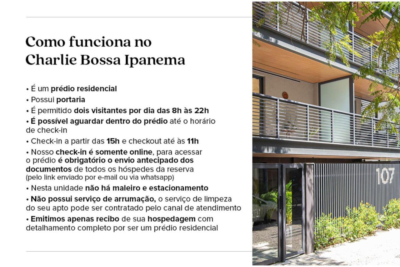 Апартаменти Charlie Bossa Ipanema Ріо-де-Жанейро Екстер'єр фото
